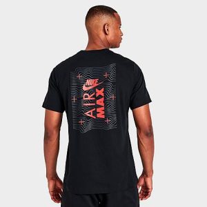 Nike Men&apos;s Sportswear Air Max Box Graphic T-Shirt in Black/Black Size Large 100% Cotton - 5821310