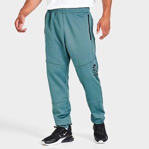 Nike Men&apos;s Air Max Therma-Fit Fitness Jogger Pants in Blue/Mineral Slate Size 2XL 100% Polyester/Fleece - 5847635