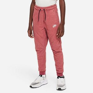 Nike Boys&apos; Tech Fleece Winterized Jogger Pants in Red/Canyon Rust Size XL Cotton/Polyester/Fleece - 5888844