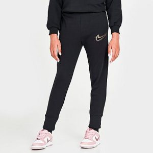 Nike Girls&apos; Sportswear Icon Fleece Jogger Pants in Black/Black Size XL Cotton/Polyester/Fleece - 5849124