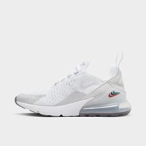 Nike Big Kids&apos; Air Max 270 Casual Shoes in White/White Size 7.0 - 3150298