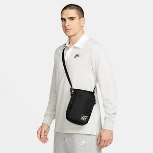 Nike Heritage Air Max Topographic Crossbody Bag in Black/Black Polyester - 8204666