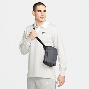 Nike Heritage Air Max Topographic Crossbody Bag in Black/Cool Grey Polyester - 8204667