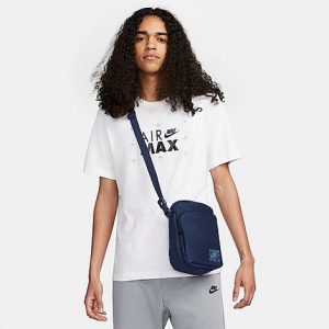 Nike Heritage Air Max Topographic Crossbody Bag in Blue/Midnight Navy Polyester - 8205177