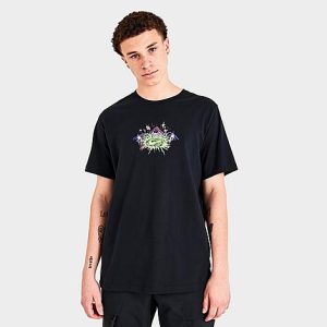 Nike Men&apos;s Sportswear Interstellar Magic T-Shirt in Black/Black Size 2XL 100% Cotton - 5813017