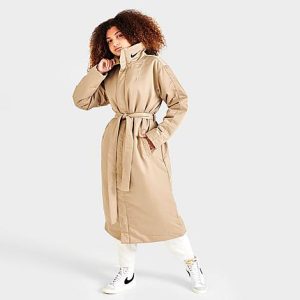 Nike Women&apos;s Sportswear Synthetic-Fill Parka Jacket in Beige/Limestone Size XL 100% Polyester/Plastic - 5818026