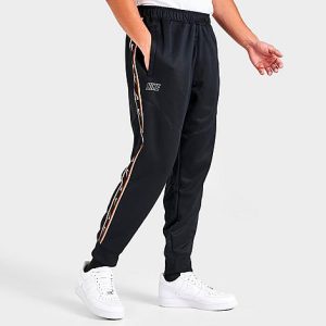 Nike Men&apos;s Sportswear Repeat Knit Jogger Pants in Black/Black Size 2XL 100% Polyester/Knit - 5820944