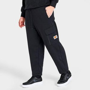 Nike Women&apos;s Sportswear Sports Utility Fleece Cargo Pants in Black/Black Size XL Cotton/Polyester/Fleece - 5817586