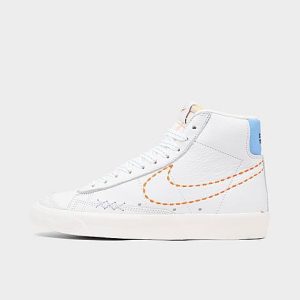 Nike Women&apos;s Blazer Mid &apos;77 SE 101 Casual Shoes in White/White Size 11.5 Leather/Suede - 3514231