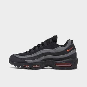 Nike Men&apos;s Air Max 95 Casual Shoes in Black/Black Size 13.0 Nylon - 3179573