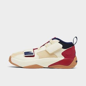 Jordan Little Kids&apos; Jordan Zion 2 Basketball Shoes in Beige/Coconut Milk Size 13.0 Leather/Plastic - 3223954