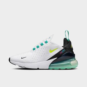 Nike Big Kids&apos; Air Max 270 Casual Shoes in White/White Size 7.0 - 3524427