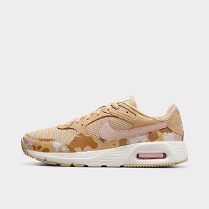 Nike Women&apos;s Air Max SC Casual Shoes in Beige/Sesame Size 11.0 Leather - 3523007