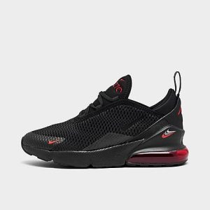 Nike Little Kids&apos; Air Max 270 Casual Shoes in Black/Black Size 13.0 - 3177313