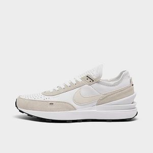 Nike Men&apos;s Waffle One Leather Casual Shoes in White/White Size 14.0 Leather/Suede - 3223407