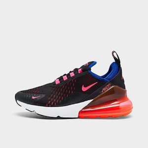 Nike Women&apos;s Air Max 270 Casual Shoes in Black/Bright Crimson Size 8.0 - 3179467