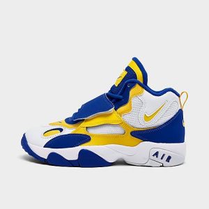 Nike Big Kids&apos; Air Speed Turf Casual Shoes in Blue/White/White Size 7.0 Leather - 3172265