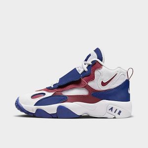 Nike Big Kids&apos; Air Speed Turf Casual Shoes in Blue/White/White Size 7.0 Leather - 3524491