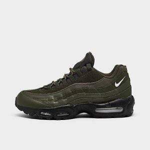 Nike Men&apos;s Air Max 95 Casual Shoes in Green/Cargo Khaki Size 13.0 Nylon - 3223322