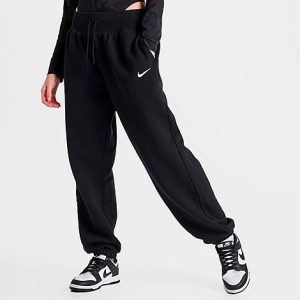 Nike Women&apos;s Varsity Pants in Black/Black Size Large Cotton/Polyester/Fleece - 5848157