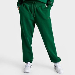 Nike Women&apos;s Varsity Pants in Green/Gorge Green Size Large Cotton/Polyester/Fleece - 5848152