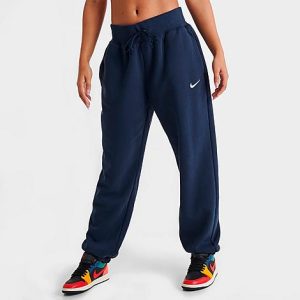 Nike Women&apos;s Varsity Pants in Blue/Midnight Navy Size XL Cotton/Polyester/Fleece - 5846233