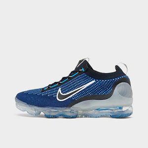 Nike Men&apos;s Air VaporMax 2021 Flyknit Running Shoes in Blue/Midnight Navy Size 13.0 - 3201531