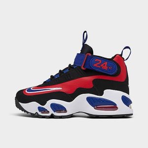 Nike Big Kids&apos; Air Griffey Max 1 Casual Shoes in Black/Black Size 7.0 Leather/Suede - 3221393