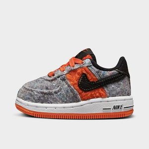 Nike Kids&apos; Toddler Air Force 1 LV8 SE Casual Shoes in Black/Black Size 10.0 Leather - 3554074