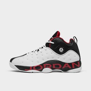 Men&apos;s Air Jordan Jumpman Team II Basketball Shoes in White/White Size 8.5 Leather - 3224403