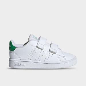 Adidas Boys&apos; Toddler Essentials Advantage Shoes in White/White Size 10.0 Leather - 3091028