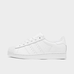 Adidas Little Kids&apos; Originals Superstar Casual Shoes in White/White Size 13.0 Leather - 2510996