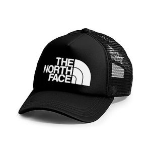 The North Face Inc TNF Logo Trucker Snapback Hat in Black/Black 100% Cotton/Polyester/Canvas - 8099803