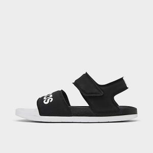Adidas Men&apos;s Adilette Athletic Sandals in Black/Black Size 4.0 - 3113334