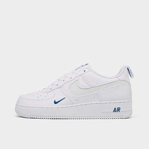 Nike Big Kids&apos; Air Force 1 LV8 Casual Shoes in White/White Size 7.0 Leather - 3218980