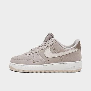 Nike Women&apos;s Air Force 1 Low Suede Casual Shoes in Grey/Light Iron Ore Size 11.0 - 3224503