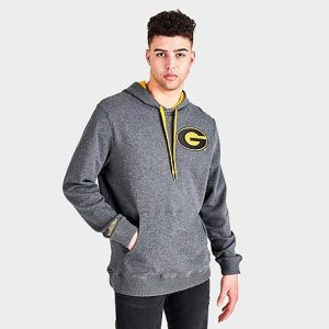 Mitchell And Ness Men&apos;s Grambling Tigers College Lag Classic French Terry Hoodie in Grey/Black Size 2XL - 5790615