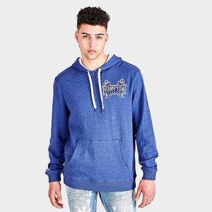 Mitchell And Ness Men&apos;s Hampton Pirates College Lag Classic French Terry Hoodie in Blue/Navy Size 2XL - 5790620