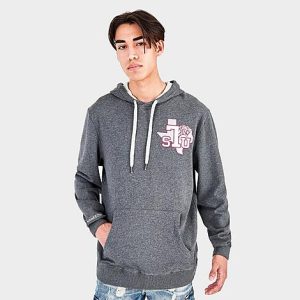 Mitchell And Ness Men&apos;s Texas Southern Tigers College Classic French Terry Hoodie in Grey/Grey Size 2XL - 5790645