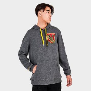 Mitchell And Ness Men&apos;s Tuskegee Golden Tigers College Classic French Terry Hoodie in Grey/Grey Size 2XL - 5790650