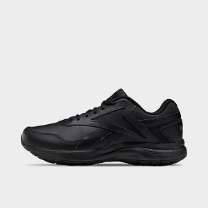 Reebok Men&apos;s Walk Ultra 7 DMX Walking Shoes (Extra Wide 4E) in Black/Black Size 9.5 Leather - 3174465