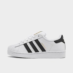 Adidas Little Kids&apos; Originals Superstar Casual Shoes in White/Ftwr White Size 12.5 Leather - 5651726