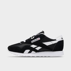 Reebok Women&apos;s Classic Nylon Slim Casual Shoes in Black/Black Size 11.0 Nylon/Suede - 2995012