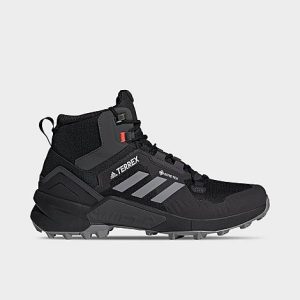 Adidas Men&apos;s Terrex Swift R3 Mid GORE-TEX Hiking Shoes in Black/Black Size 10.5 - 3507492