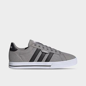 Adidas Men&apos;s Essentials Daily 3.0 Casual Shoes in Grey/Dove Grey Size 9.0 Canvas - 3115702