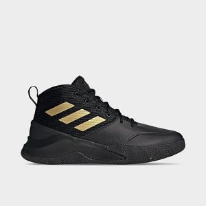 Adidas OwnTheGame Basketball Shoes in Black/Core Black Size 12.5 Leather - 3045413