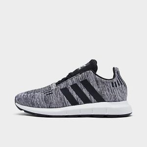 Adidas Little Kids&apos; Originals Swift Run Casual Shoes in Grey/Cloud White Size 3.0 Knit - 2548058