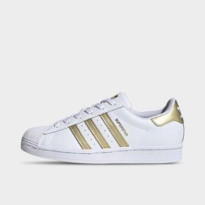 Adidas Women&apos;s Originals Superstar Casual Shoes in White/White Size 6.0 Leather - 3095260