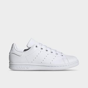 Adidas Big Kids&apos; Originals Stan Smith Casual Shoes in White/White Size 7.0 - 3090625