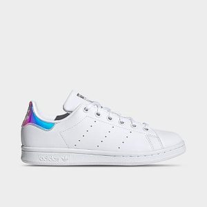 Adidas Big Kids&apos; Originals Stan Smith Casual Shoes in White/White Size 6.0 - 3090631